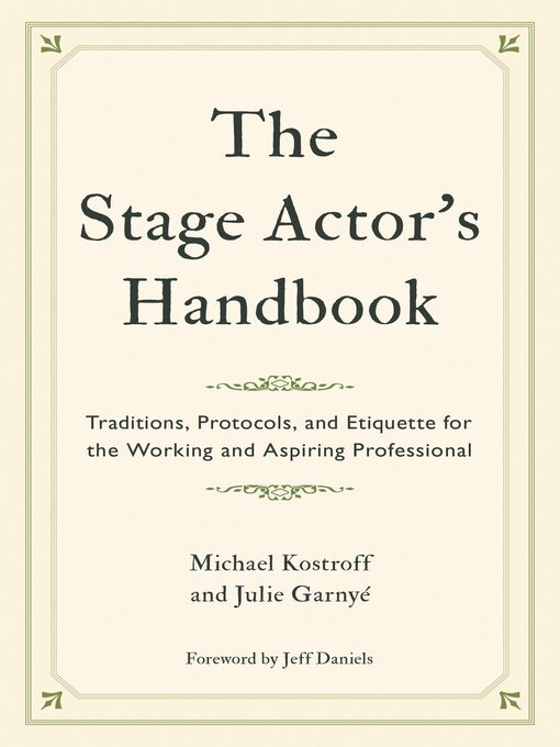 Title details for The Stage Actor's Handbook by Michael Kostroff - Available
